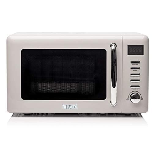 Image of Haden Cotswold 800W Microwave Oven - 20L Capacity - 5 Power Levels Digital Microwave - 60 Min Timer, Easy To Clean, Defrost/Express Function, Stainless Steel Countertop Microwave - Putty