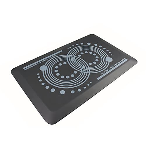 Image of Floortex AFS-TEX 2000 Grey Active Anti-Fatigue Standing Desk Mat - 50 x 80cm, Stone Grey