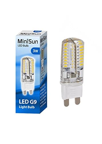Image of MiniSun | 3W Energy Saving Long Life G9 LED Light Bulb | LED Bulbs, Home Décor & Improvement Essential | Includes Bulb [3000K Warm White]
