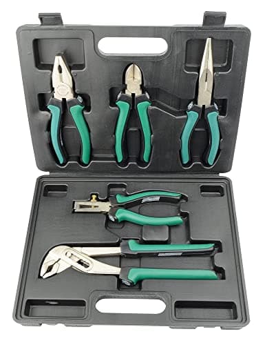 Image of Mannesmann Professional Pliers Set Includes Water Pump Plier (5 Pieces)