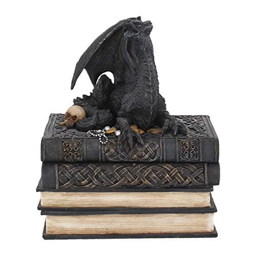 Image of Nemesis Now Secrets Of The Dragon Box 19cm Black