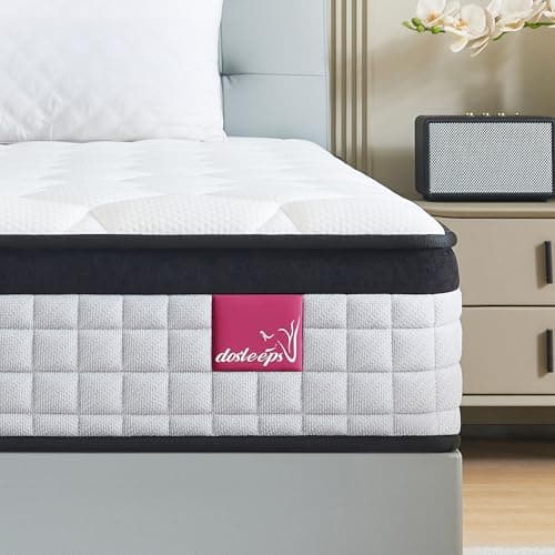 Image of dosleeps Super King Mattress 6FT,10 Inch Extra Thick 9-Zone Orthopedic Mattress with Memory Foam & Pocket Springs and 3D Breathable Fabric- Motion Isolation (180x200x25cm)