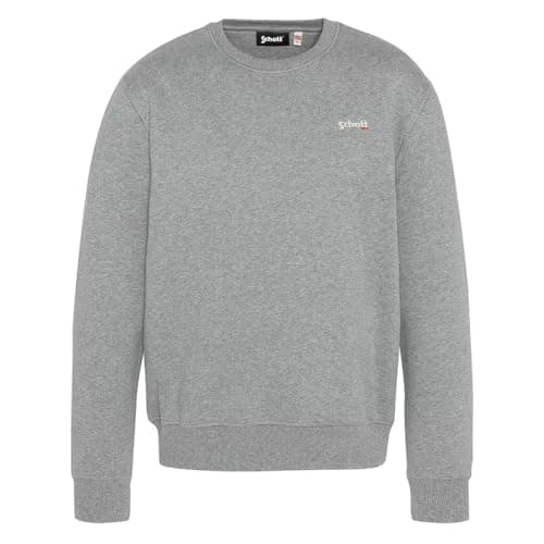 Image of Schott NYC Unisex Sweatshirt, grey, XL