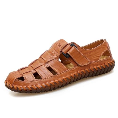 Image of Shoes For Men- Casual Slip On Sandals Breathable Comfortable Flat Slides For Daily Wear With Slip Durable Sole Ideal For Spring Summer Fall