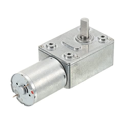 Image of sourcing map DC 6V 40RPM Turbo Worm Geared Motor 6mm D Shaft High Torque Gear Box Reduction Electric Motor