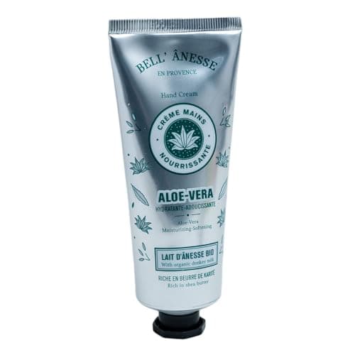 Image of Label Provence - French Hand Cream with Organic Donkey Milk and Shea Butter - Aloe Vera Fragrance - 75ml Tube