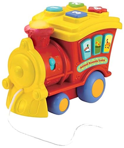 Image of winfun Animal Sounds Train | Musical Pull Along Train With Interactive Animal Sound Effect Buttons | Promotes Learning And Development | Suitable For Boys And Girls Ages 6 Months + 000677