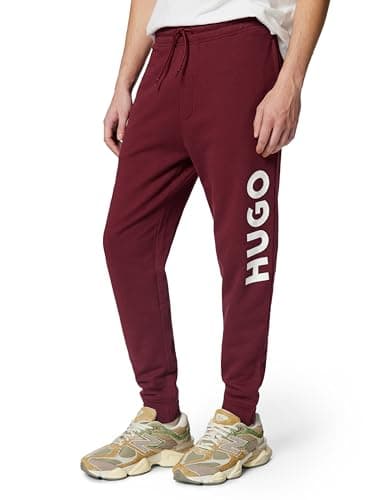Image of HUGO Men's Dutschi Jersey_Trousers, Dark Pink654,