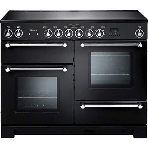Image of Rangemaster Kitchener 110cm Electric Range Cooker with Ceramic Hob - Black