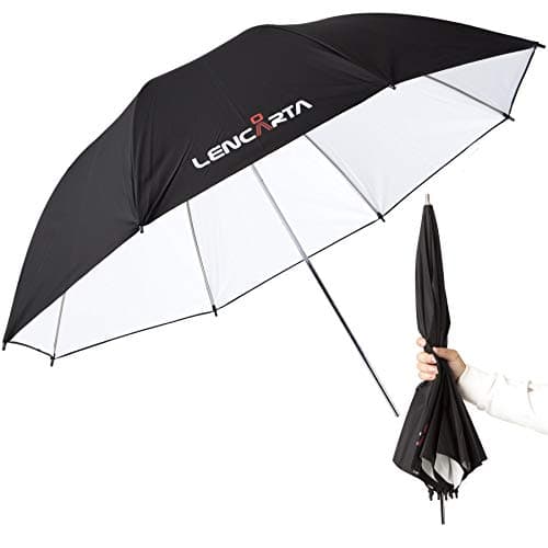 Image of LENCARTA Photography Umbrella 39" 100cm Professional Studio Lighting Reflective Soft White Umbrella For Photography Studio Light Flash Collapsible Reflective Umbrella Strobe Monolight LED Video Light