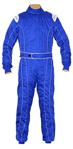 Image of PM Sports New Adult Karting/Race/Rally One Piece Suits Poly Cotton 8 Brilliant Colors (Blue, XXL)