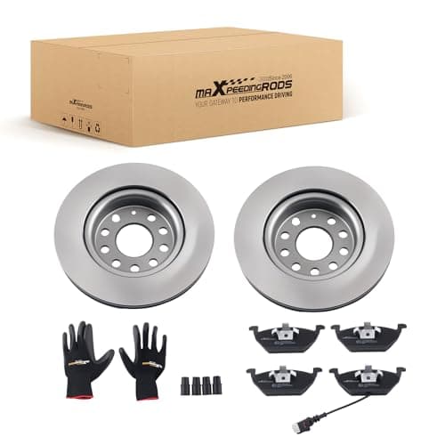 Image of maXpeedingrods Brake Discs and Brake Pads Kit Front Ø280mm for A3 8P1 8P7 for Seat Golf V VI 1K0615301AC 1K0615301AK 1K0615301S