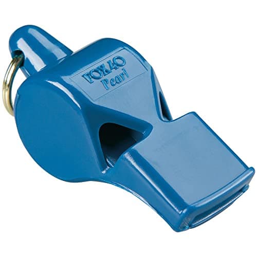 Image of Fox 40 Pearl Whistle With Wrist Lanyard Blue, one size, K-REY-FXW105R