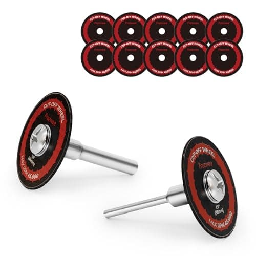 Image of Prozwee 10 Pack 1.5''/38mm Cut Off Wheels with 2 Shank(1/4" Mandrel+1/8" Mandrel),Fiberglass Reinforced Rotary Tool Cutting Disc Set