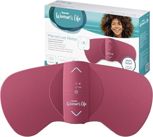 Image of Beurer EM50 Menstrual Relax | TENS & Heat for Natural Menstrual Pain Relief | Suitable for Endometriosis | 15 Intensity Levels | Rechargeable Battery | Wear Under Clothes | Medical Device