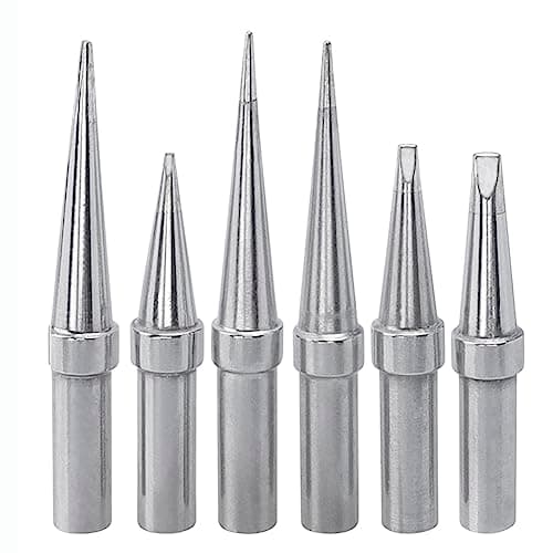 Image of Bestgle 6pcs Soldering Iron Tips Replacement Tip ETA ETB ETH ETK ETO ETS for Weller WESD51 WES51 PES51