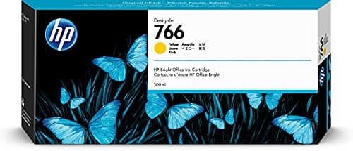 Image of HP 766 300 ml Designjet Ink Cartridge, Yellow