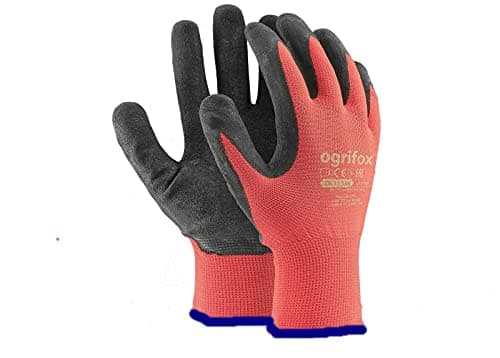 Image of 24 PAIRS NEW LATEX COATED WORK GLOVES SAFETY DURABLE GARDEN GRIP BUILDERS (M - 8)