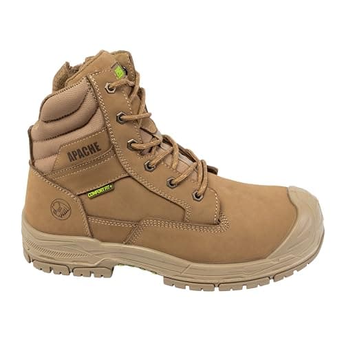 Image of Apache Outback Stone Water Resistant Side Zip Safety Boot Size 10