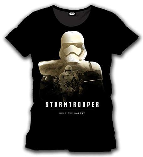 Image of Meroncourt Men's Star Wars VII The Force Awakens StormTrooper - Rule The Galaxy Short Sleeve T-Shirt, Black, Medium
