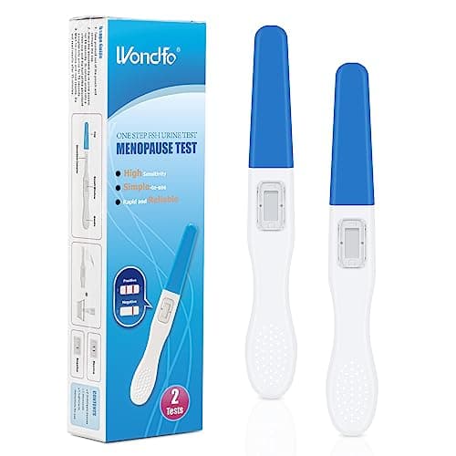 Image of Wondfo Menopause Test Kit for Women Perimenopause Test Kit 2 Tests FSH Hormone Testing Kit at Home Self Testing Fast Result in 10mins