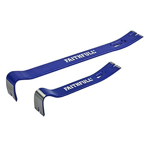 Image of Faithfull 15" 7" Utility Bar Lever Remover Puller Lifter Tool | Twin Pack