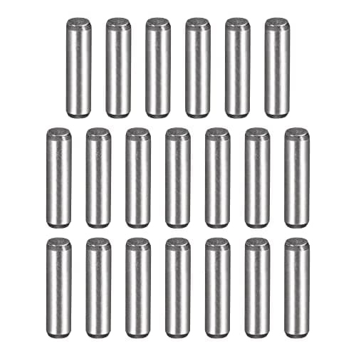 Image of sourcing map 1/8-Inch x 1/2-Inch Dowel Pins, Heat Treated Alloy Steel for Extra Hardness, Bright Finish and Accurate Alignment 20pcs