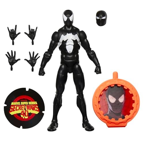 Image of Marvel Legends Series Spider-Man, Avengers Retro Marvel Comics Secret Wars Collectible 6 Inch Action Figure, Red, Blue