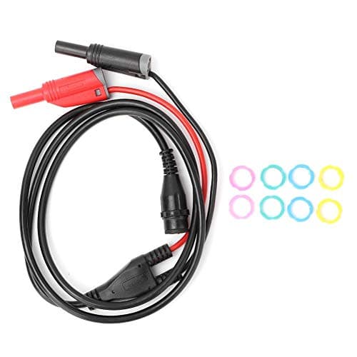 Image of Oscilloscope Test Lead Set, P1204 BNC Male Plug to Safety Banana Plug Coaxial Cable with 1 Meter Cable Length