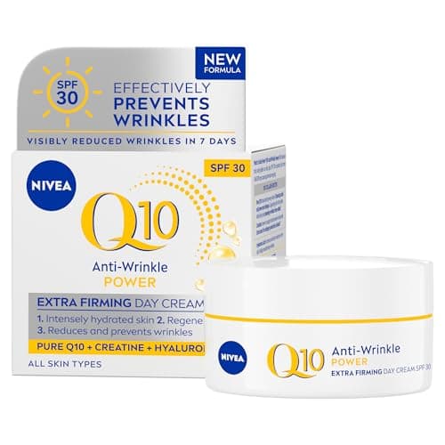 Image of NIVEA Q10 Anti-Wrinkle Power SPF30 Firming Day Cream (50ml), Facial Moisturiser to Reduce Wrinkles, Firming Cream to Nourish and Achieve Firmer Skin in 7 Days