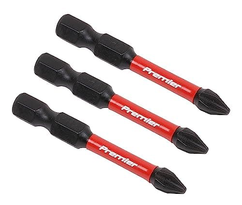 Image of Sealey AK8230 3pc 50mm Phillips #2 Impact Power Tool Bit Set