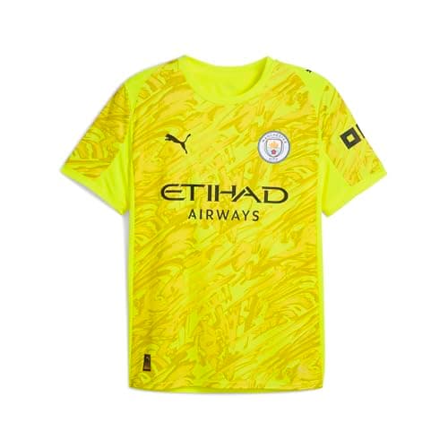Image of PUMA Men’s Manchester City FC 2025/26 Goalkeeper Jersey - Yellow - Size: S