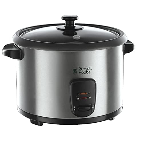 Image of Russell Hobbs Electric Rice Cooker & Steamer - 1.8L (10 cup) Keep warm function, Removable non stick bowl, Easy to clean, Steamer basket, measuring cup & spoon inc, Energy saving, 700W, 19750