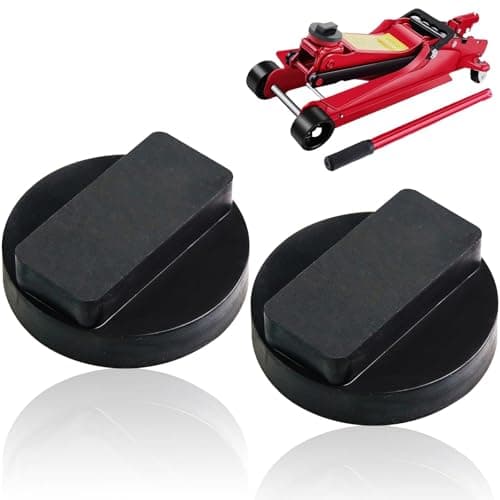 Image of 2 PCS Car Jack Pads for BMW Series, Slotted Trolley Jacking Rubber Support Blocks, Pinch Weld Side Frame Rail Protector Pad, Jacking Pad Adapter Compatible with BMW 1 2 3 4 5 6 7 Series