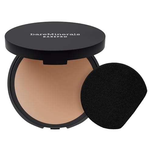 Image of bareMinerals BAREPRO Skin-Perfecting Powder Foundation - Mattierende Kompaktpuder-Foundation mit voller Deckkraft, pflanzlichem Squalan, talkfrei, ölkontrollierend, vegan