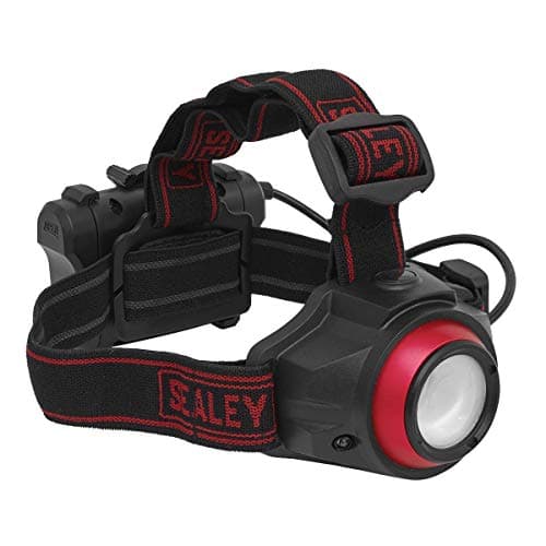 Image of Sealey HT111R 5W Cob LED Rechargeable Head Torch with Auto Sensor, Red