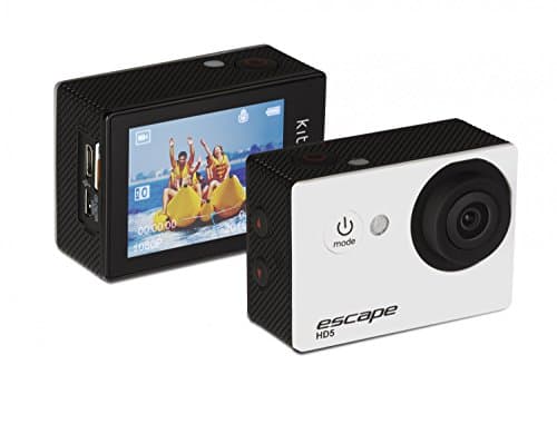 Image of Kitvision Escape HD5 720p HD Waterproof Action Camera/Action Cam with Mounting Accessories, 30 fps/5 MP, HD Video with Single Shot, Timed, Burst and Time Lapse Photo Modes, Waterproof Up to 30 m