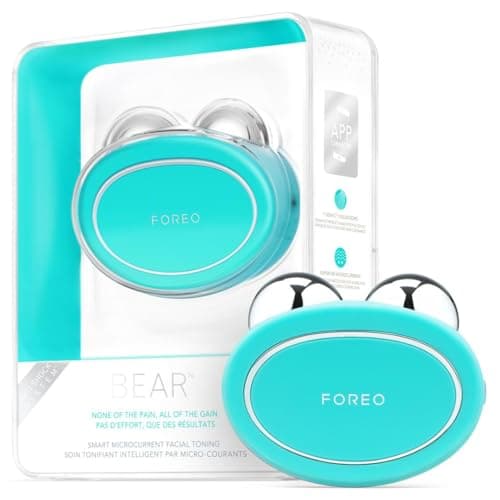 Image of FOREO Bear Microcurrent Face Lift Device - Exercises Jaw and Face - Immediate Non-Invasive Facelift - Anti-Aging - Safe & Painless - Mint