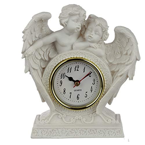 Image of EliteKoopers 1Pcs Peace of Heaven Cherub Endless Love Mantle Clock For Home Decor Novelty Ornament
