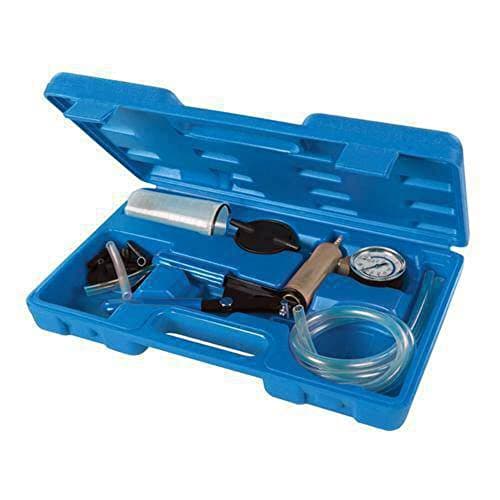 Image of Silverline Vacuum Tester & Brake Bleeding Kit 16pce (734801), Silver