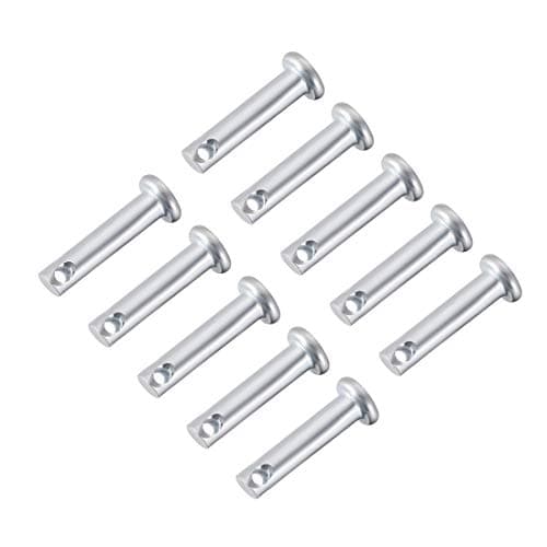 Image of sourcing map Single Hole Clevis Pins,5mm x 20mm Flat Head Zinc-Plating Steel 10 Pcs