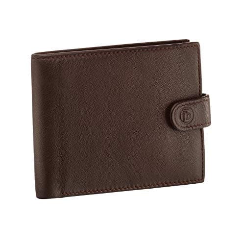Image of Fred Bennett Brown Leather Mens Wallet with Coin Purse and Gift Box
