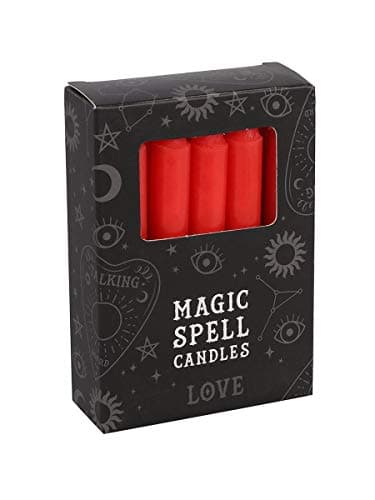 Image of Magic Spell - Love Set of 12 Red Candles 10cm