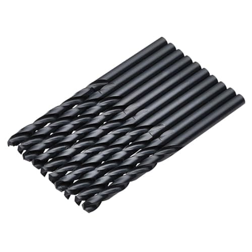Image of Draper 10pcs Black HSS Drill Bit, 3.5mm x 70mm - 08821 - for Metal, Wood and Plastic