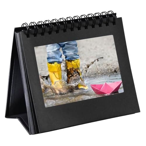 Image of Hama Spiral Book-Stand (for 12 pictures up to 11 x 15 cm, with stickers of quotes to apply) black
