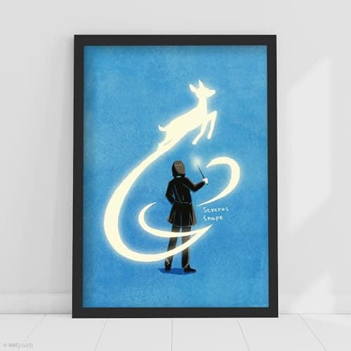 Image of Harry Potter Print - Severus Snape Patronus Poster Wall Art (29.7cm x 42cm - A3)