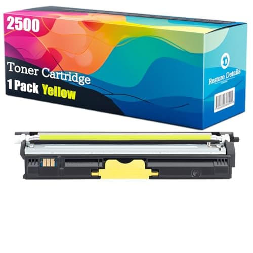 Image of High Yield 2500 171-0589-004 171-0589-005 171-0589-006 171-0589-007 Toner Cartridge Compatible for Konica Minolta Magicolor 2500 2500W 2530 Printer, Unleash High-Definition Printing (Yellow)
