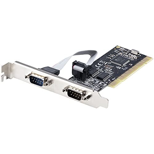 Image of StarTech.com 2-Port PCI RS232 Serial Adapter Card - PCI Serial Port Expansion Controller Card - PCI to Dual Serial DB9 Card - Standard (Installed) & Low Profile Brackets - Windows/Linux (PCI2S5502)