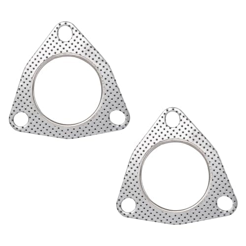 Image of 2 Pack 3-Bolt Exhaust Gasket, 2.5Inch High Temperature Exhaust Washer Exhaust Pipe Gasket for Multi-Function Manifolds Headers Mufflers Catalytic Converters Exhaust Turbines