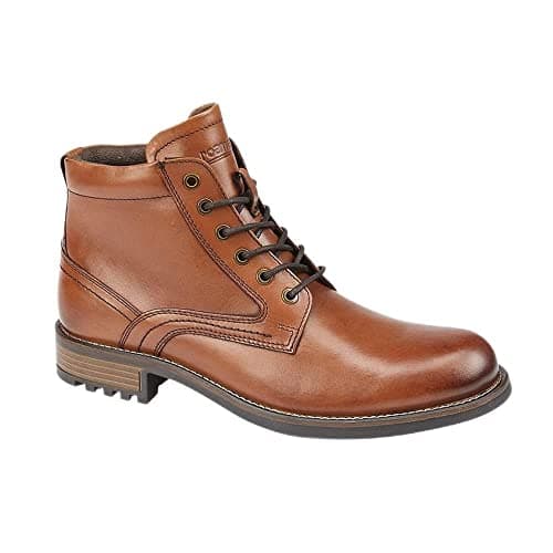 Image of Roamers Mens Elgin Leather Ankle Boots (6 UK) (Tan)